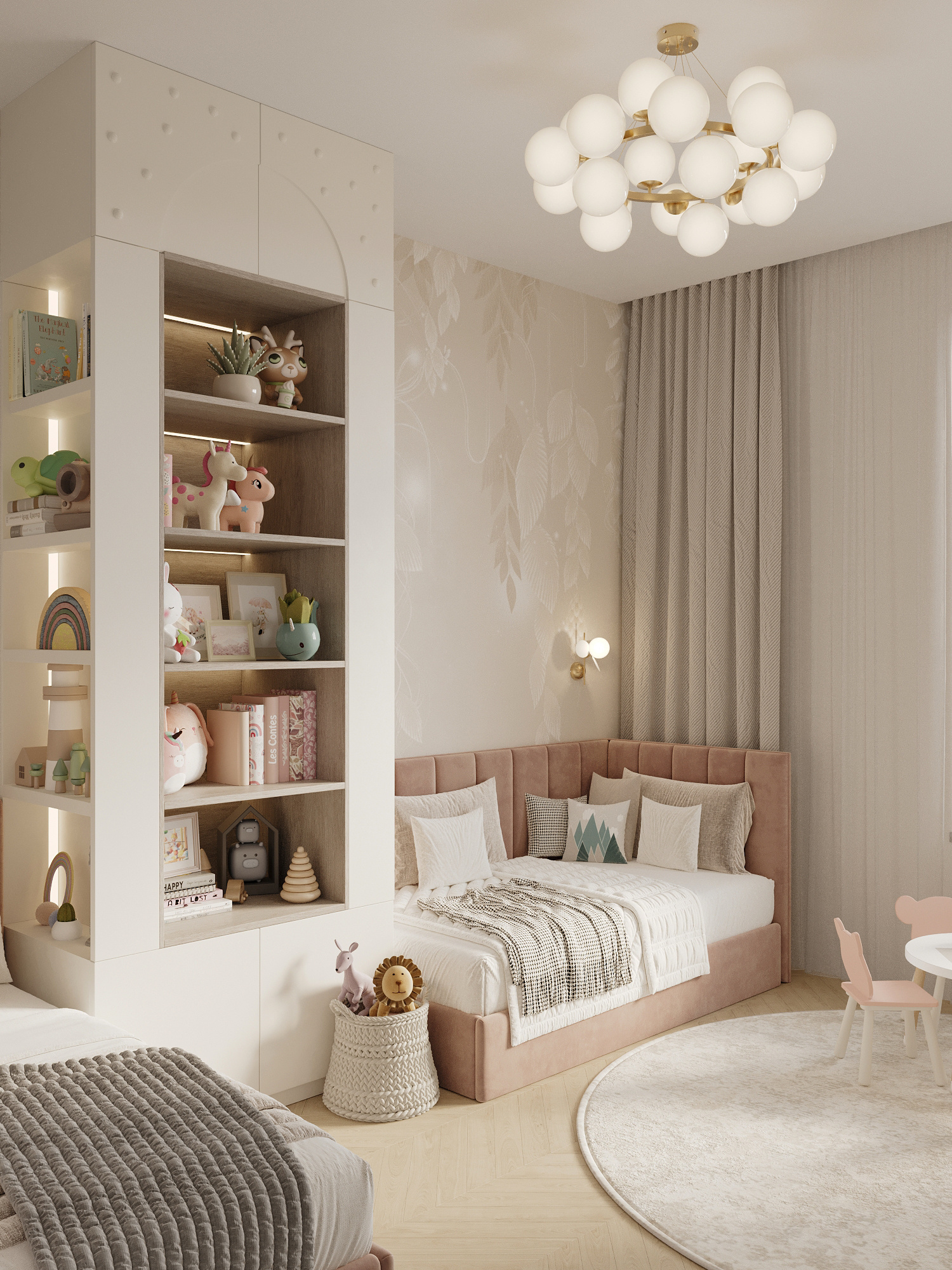 Современный интерьер для семьи с двумя детьми в ЖК бизнес-класса