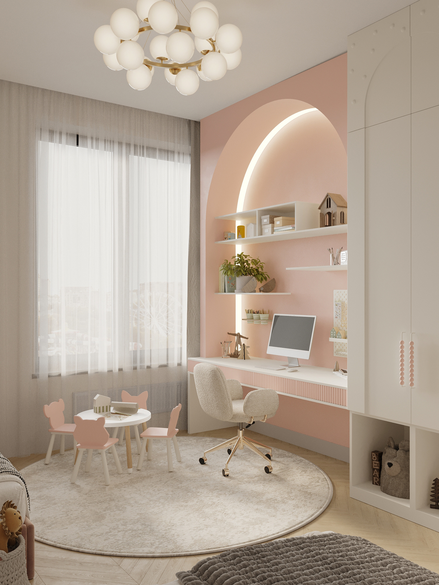 Современный интерьер для семьи с двумя детьми в ЖК бизнес-класса