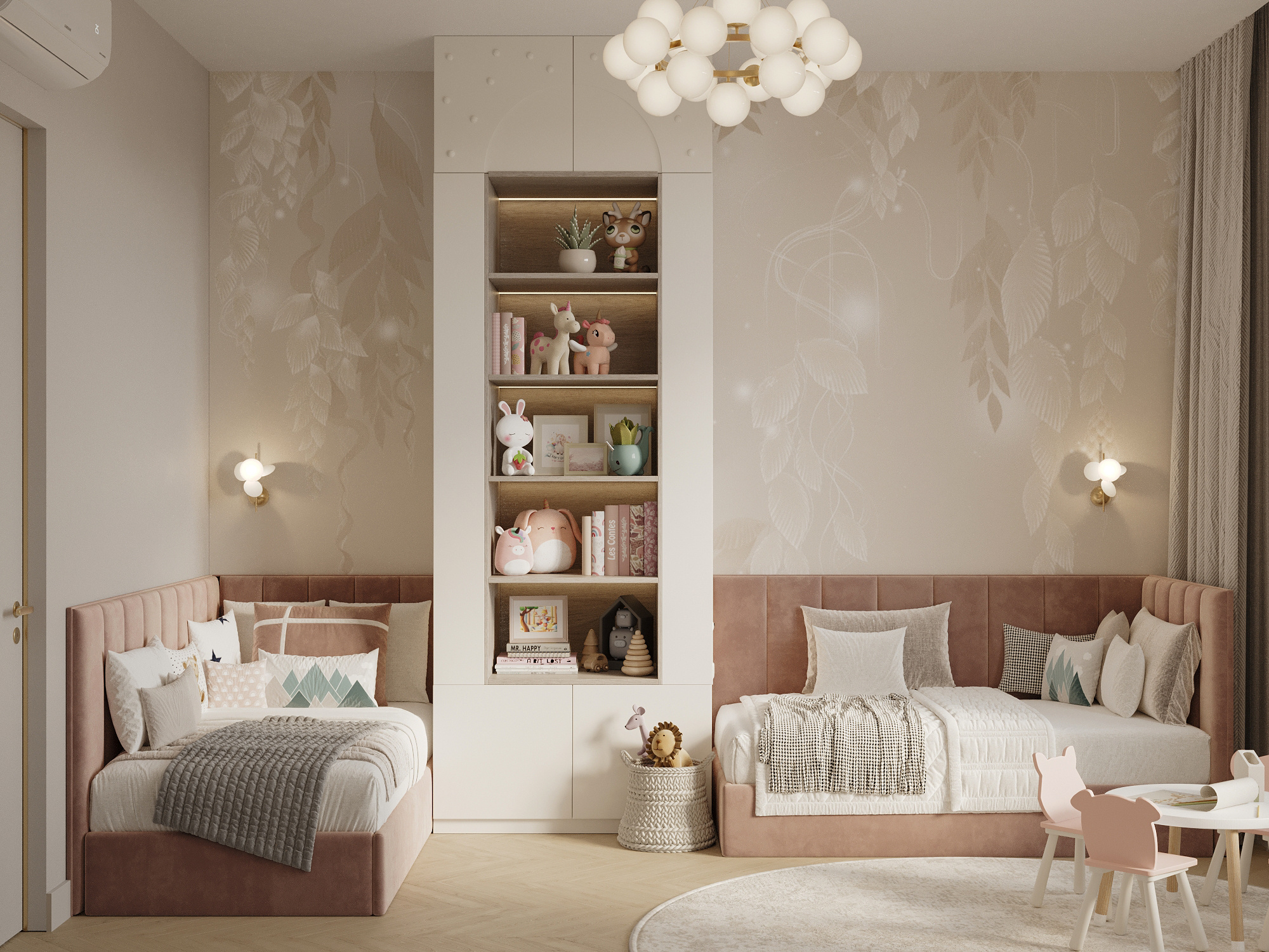 Современный интерьер для семьи с двумя детьми в ЖК бизнес-класса