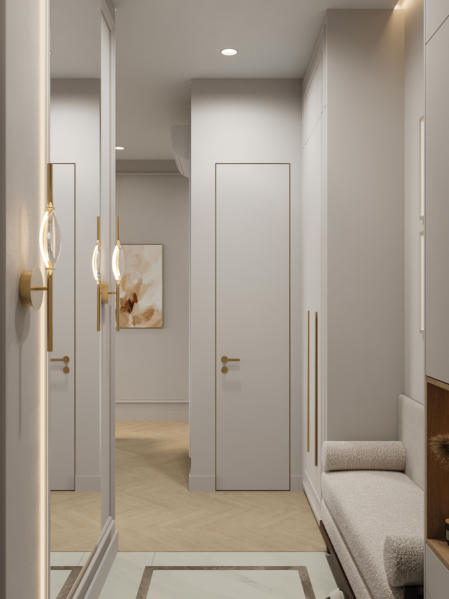 Современный интерьер для семьи с двумя детьми в ЖК бизнес-класса