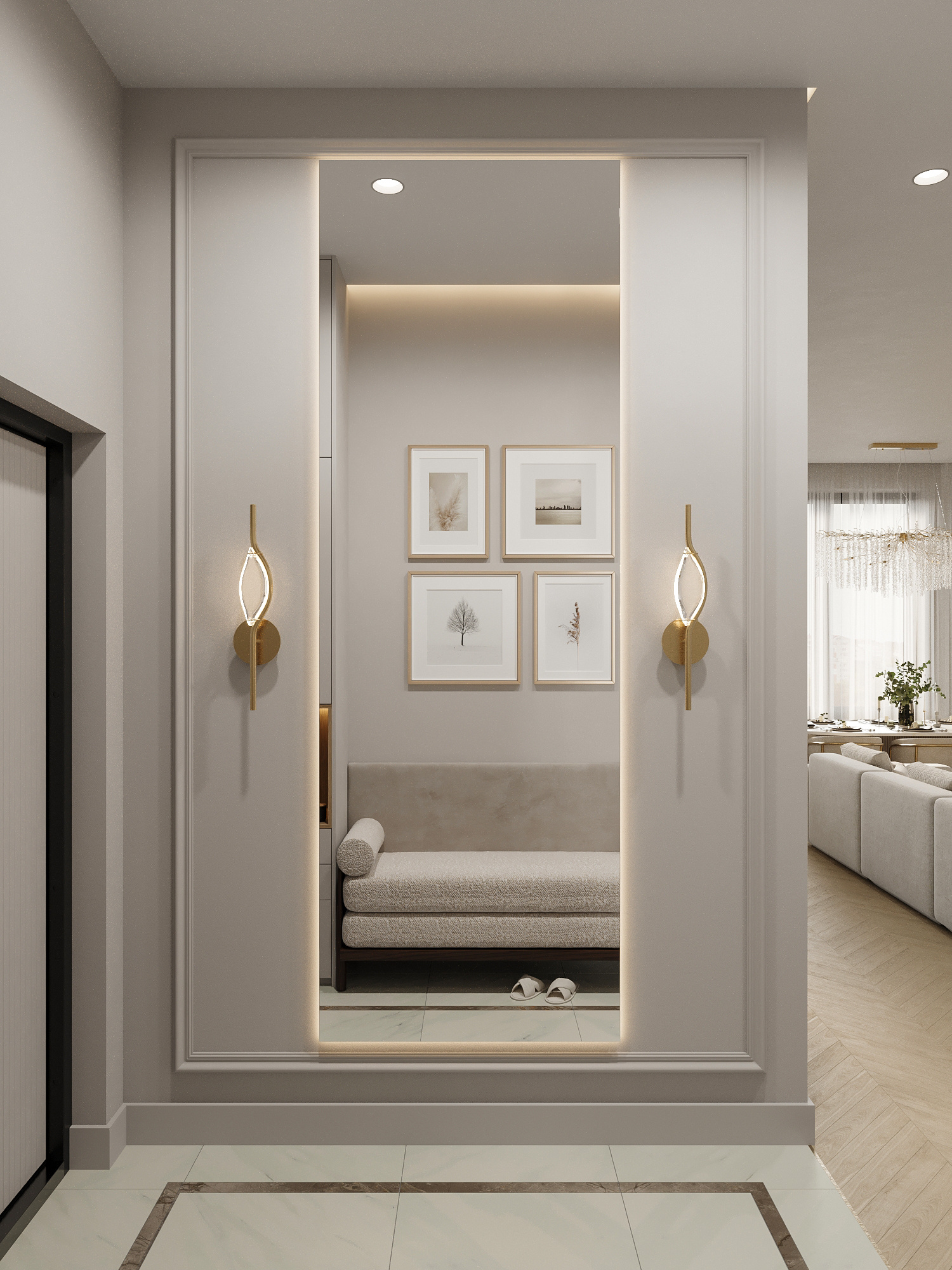 Современный интерьер для семьи с двумя детьми в ЖК бизнес-класса