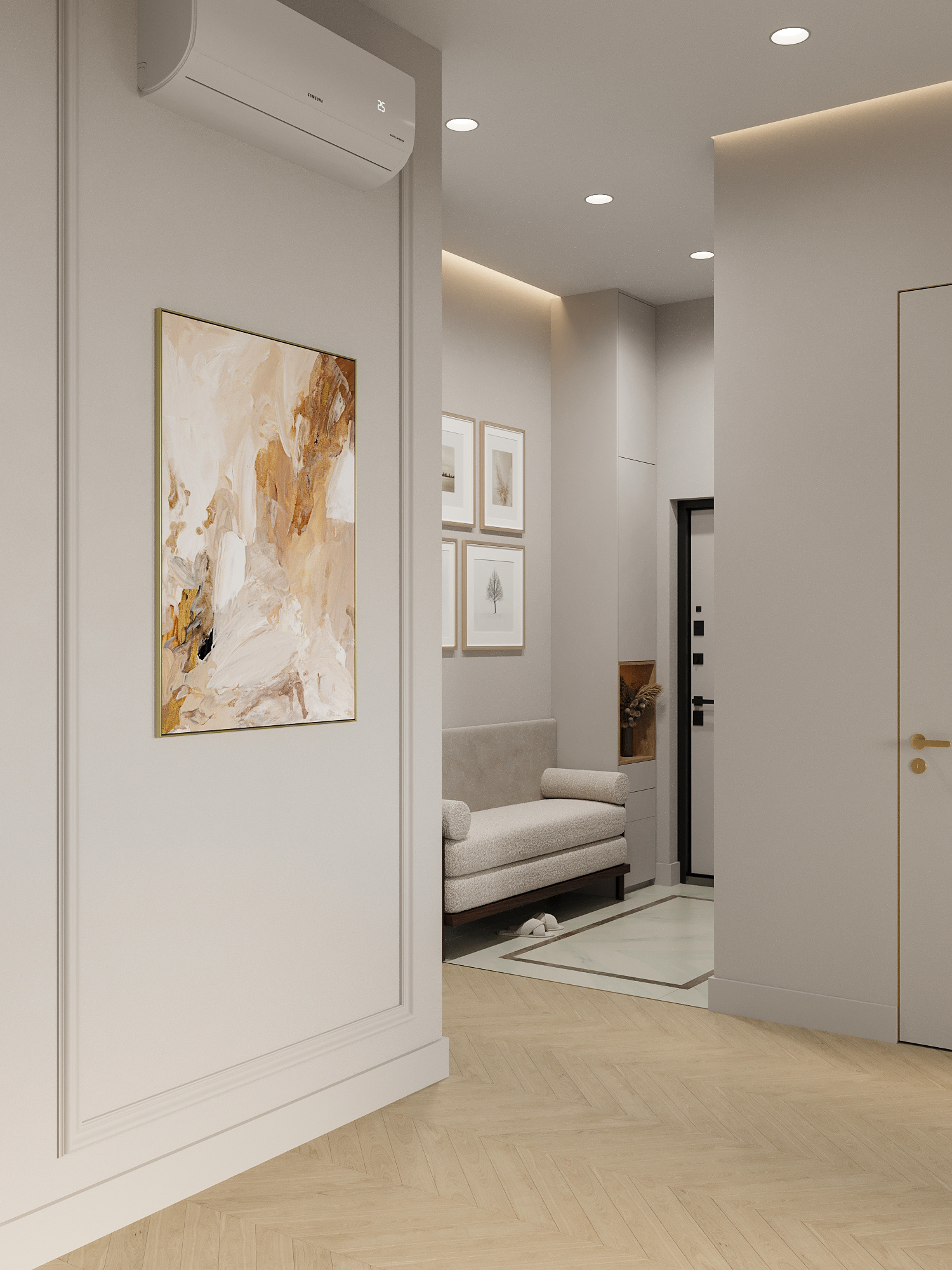 Современный интерьер для семьи с двумя детьми в ЖК бизнес-класса