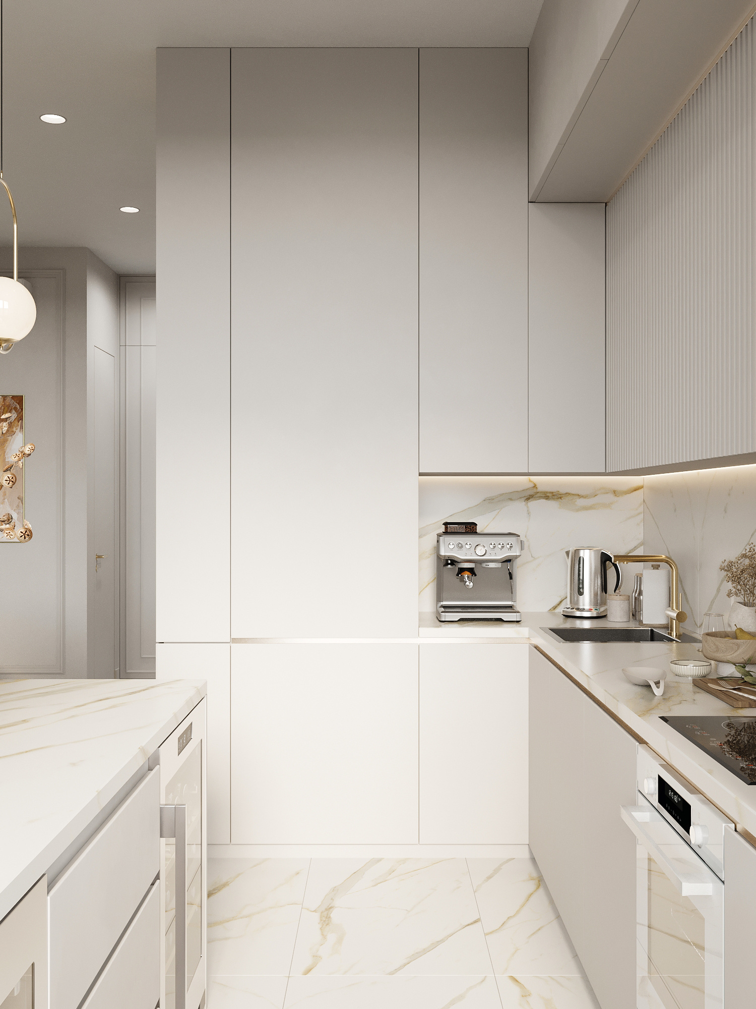 Современный интерьер для семьи с двумя детьми в ЖК бизнес-класса