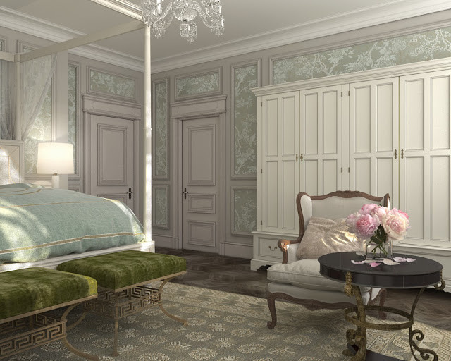 Interior design of Lux apartments of the Bariatinsky Palace