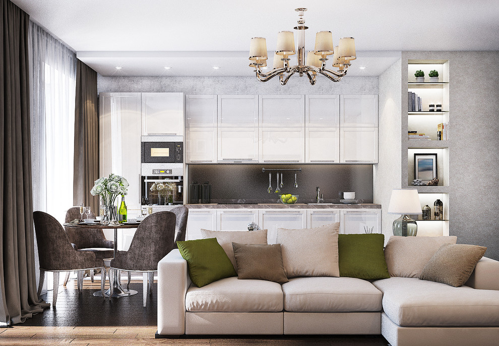 Обложка проекта: The apartment interior in the style Contemporary