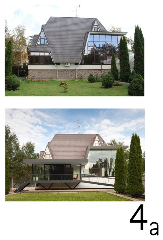 Houzz тур: Дом под Москвой с оригинальным пандусом и винтовой лестницей