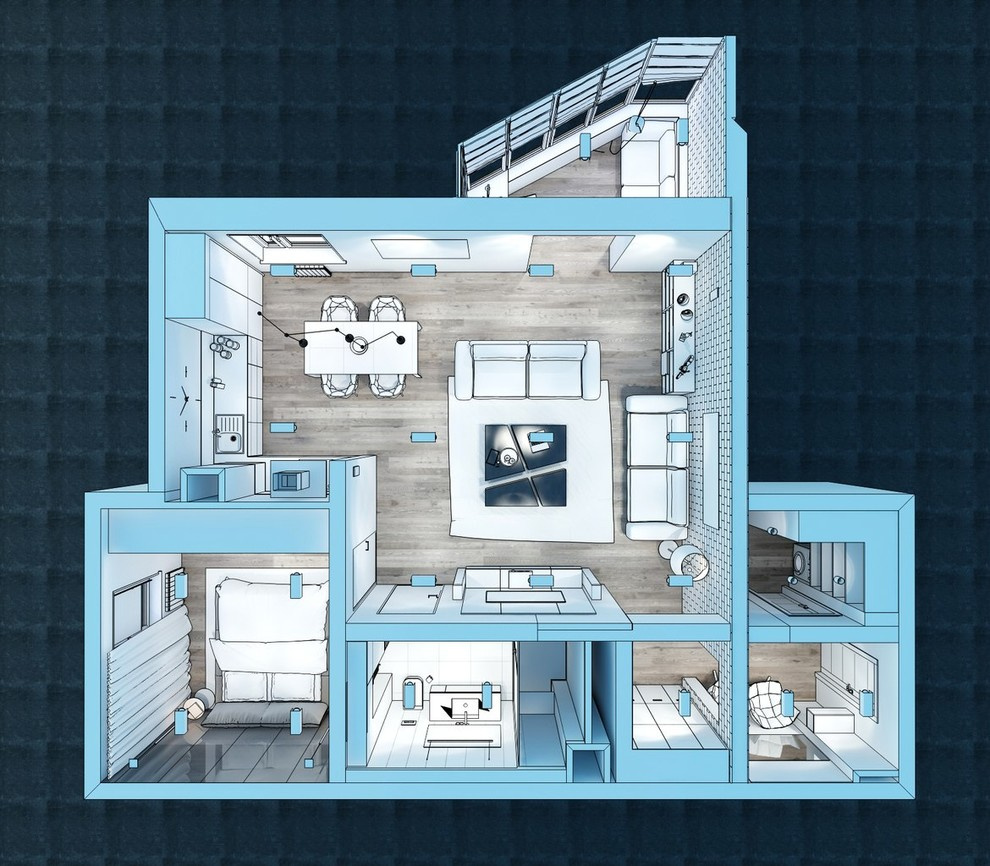 Астон Плаза в Екатеринбурге от студии Hot Walls