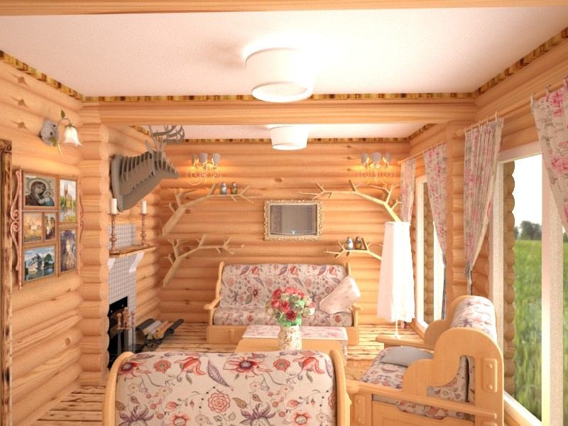 Баня. Купеческий стиль.