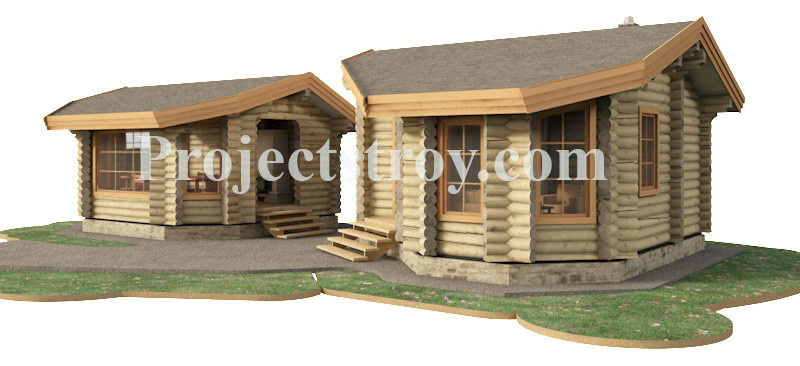 sauna and barbecue logs