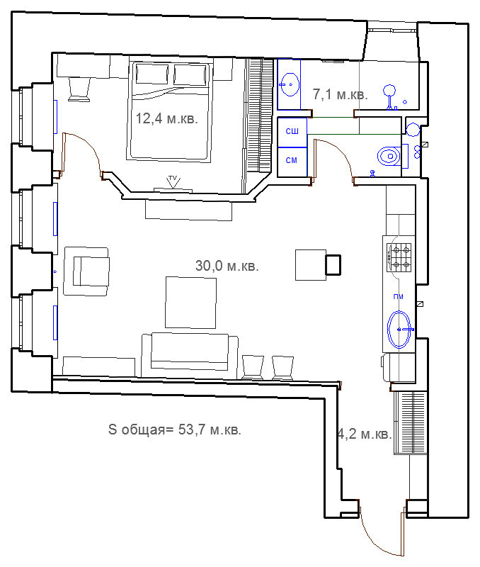 Квартира на Измайловском пр.