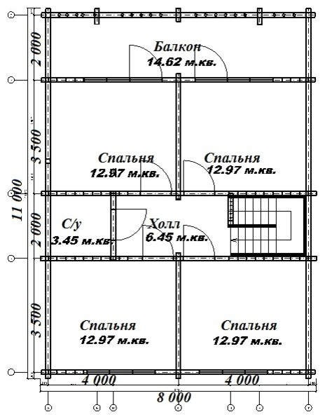 Дом из бруса, проект "КупцовЪ Дом"