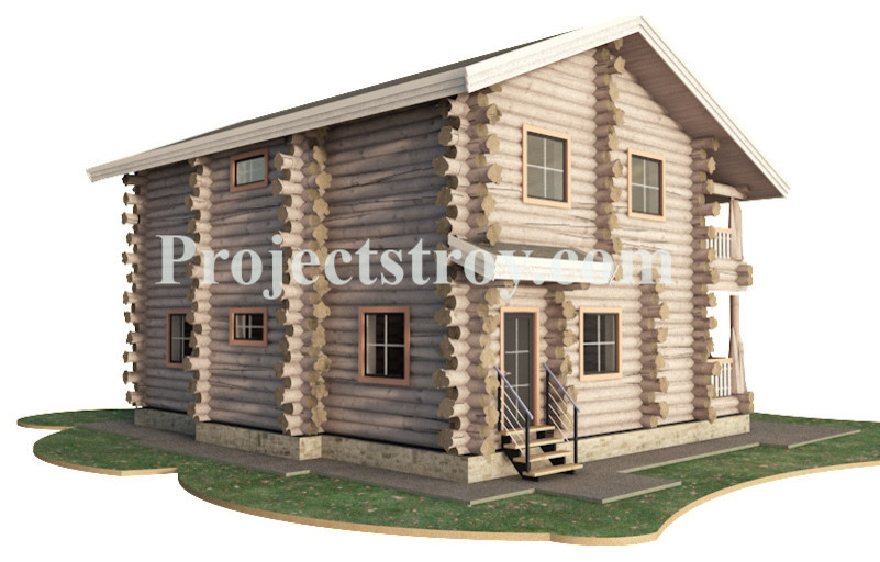 Log cabin house