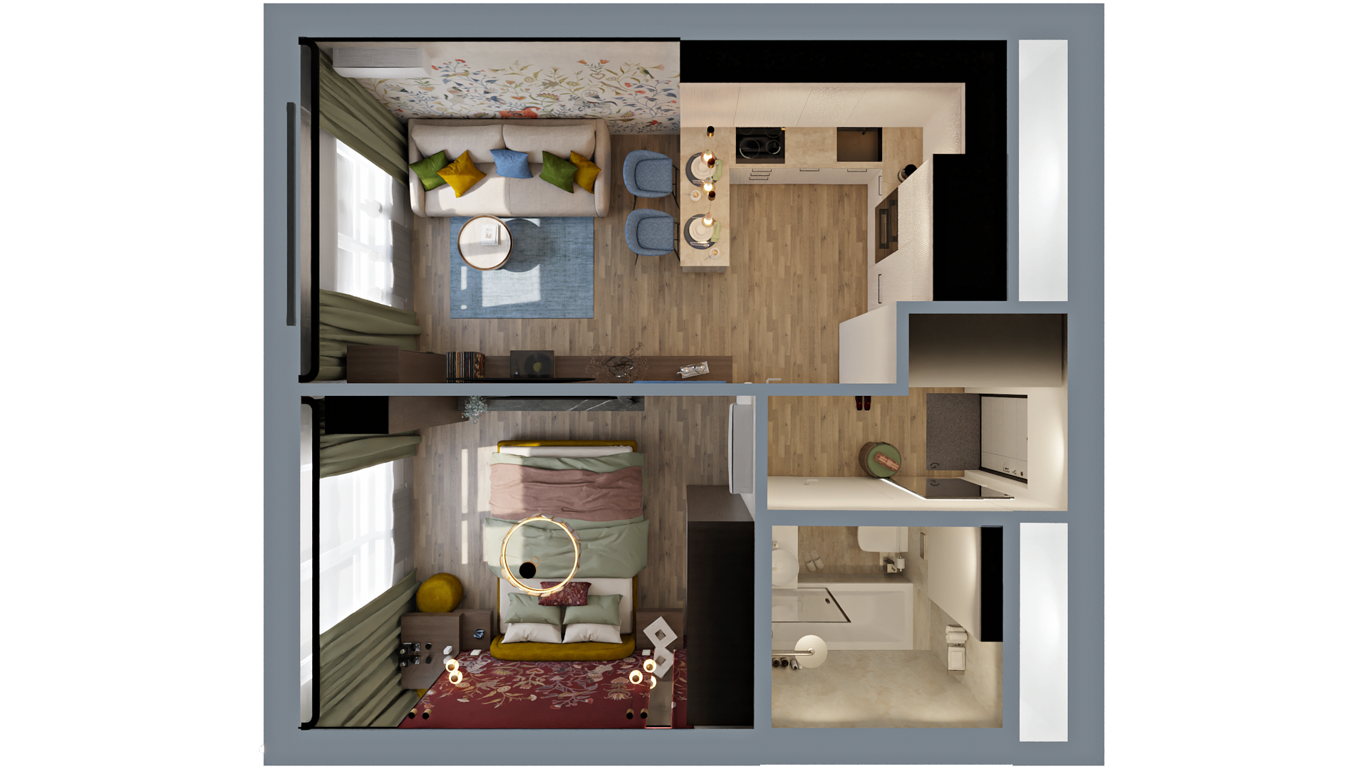 Евродвушка 32 м кв в ЖК Инновация