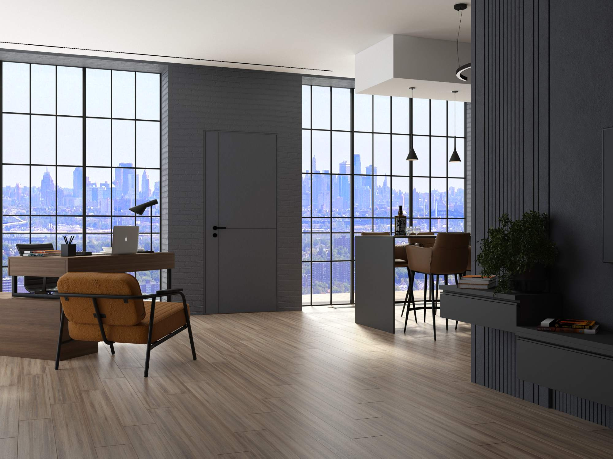 Обложка проекта: Просторная квартира 2к. с потрясающими видами на город