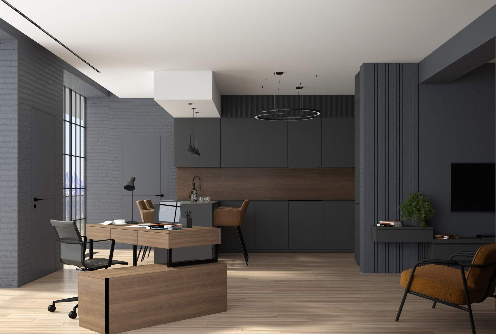 Просторная квартира 2к. с потрясающими видами на город