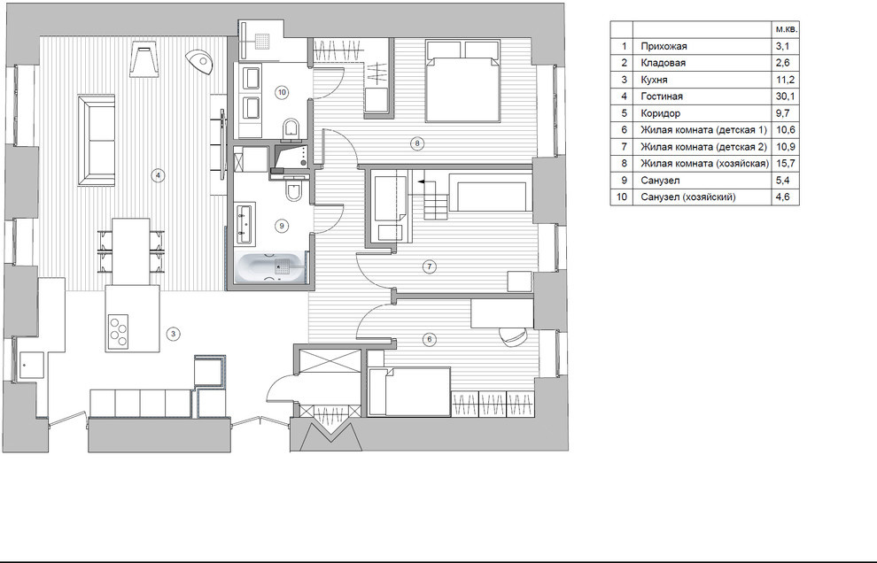 Частная квартира, Скатертный переулок, Москва
