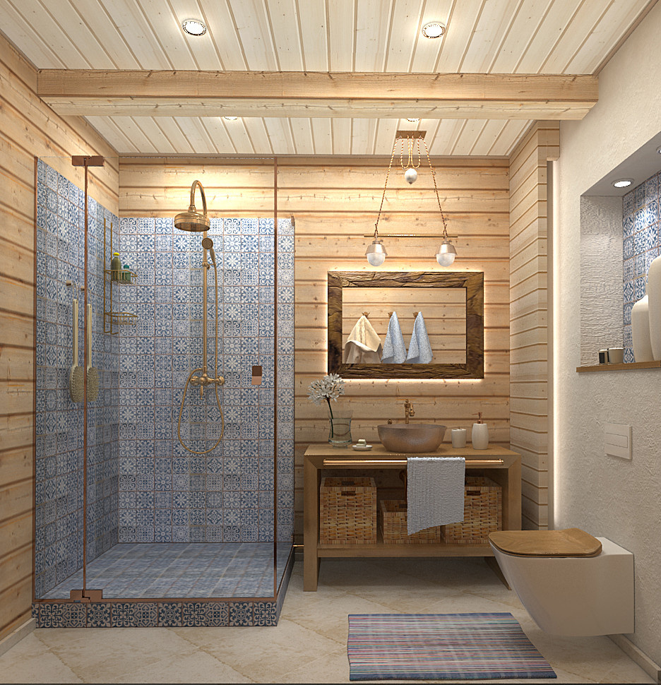 Ванная Кантри, Шале