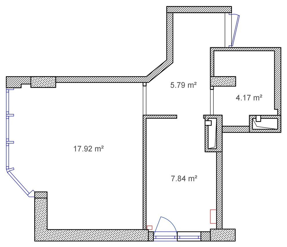 Маленькая квартира в скандинавском стиле 35 м²