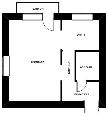Московская квартира в 35 м кв