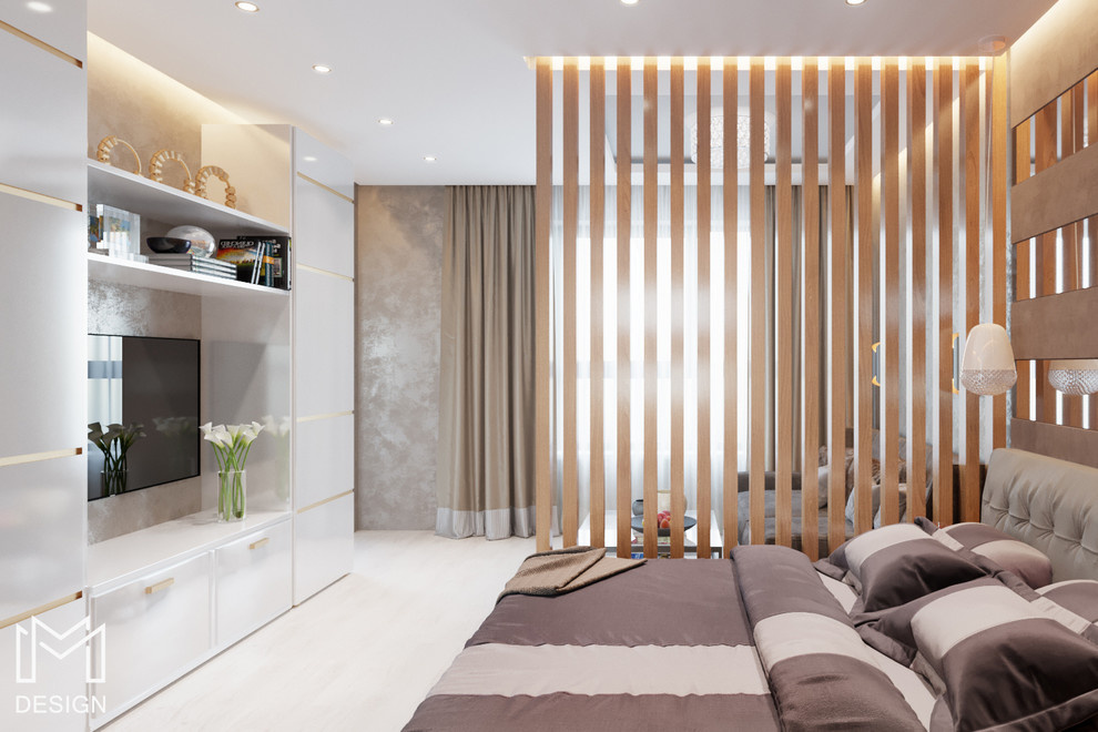 Проект совмещенный спальни и гостиной ЖК "Крона" г. Ставрополь