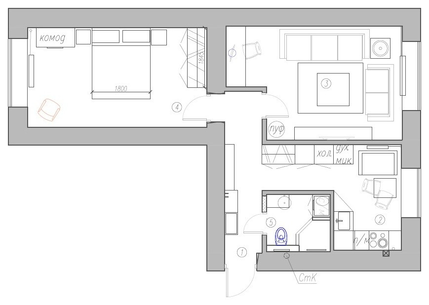 Интерьер для волейболистки