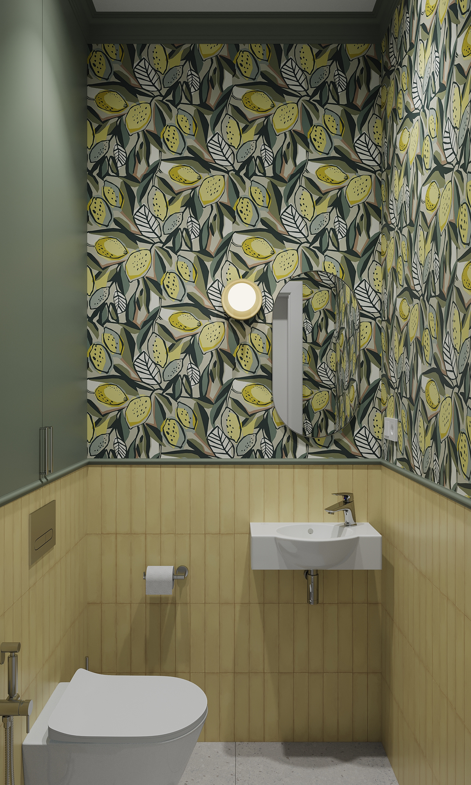 Яркая двушка с нотками сканди и ретро.