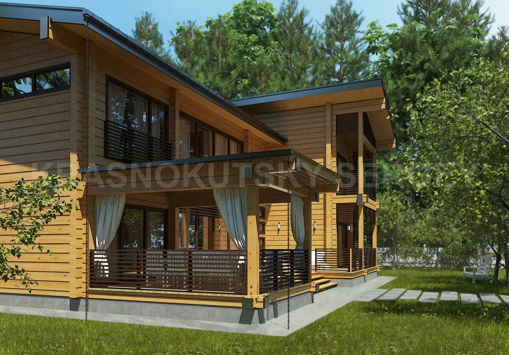 ДОМ ИЗ КЛЕЕНОГО БРУСА VILLA CEREUS