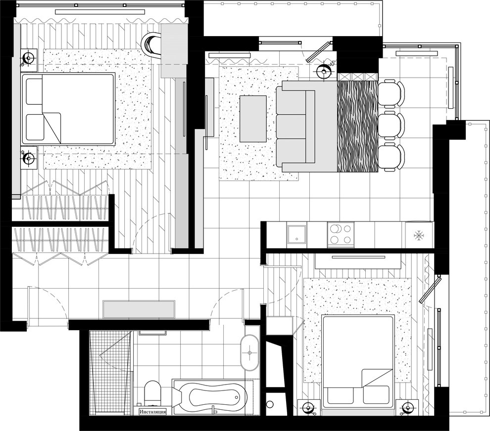 План мебели