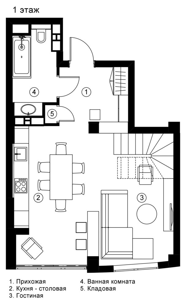 Двухуровневая квартира в Минске