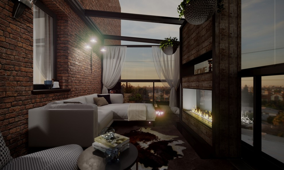 Обложка проекта: lounge - терраса на высоте птичьего полета