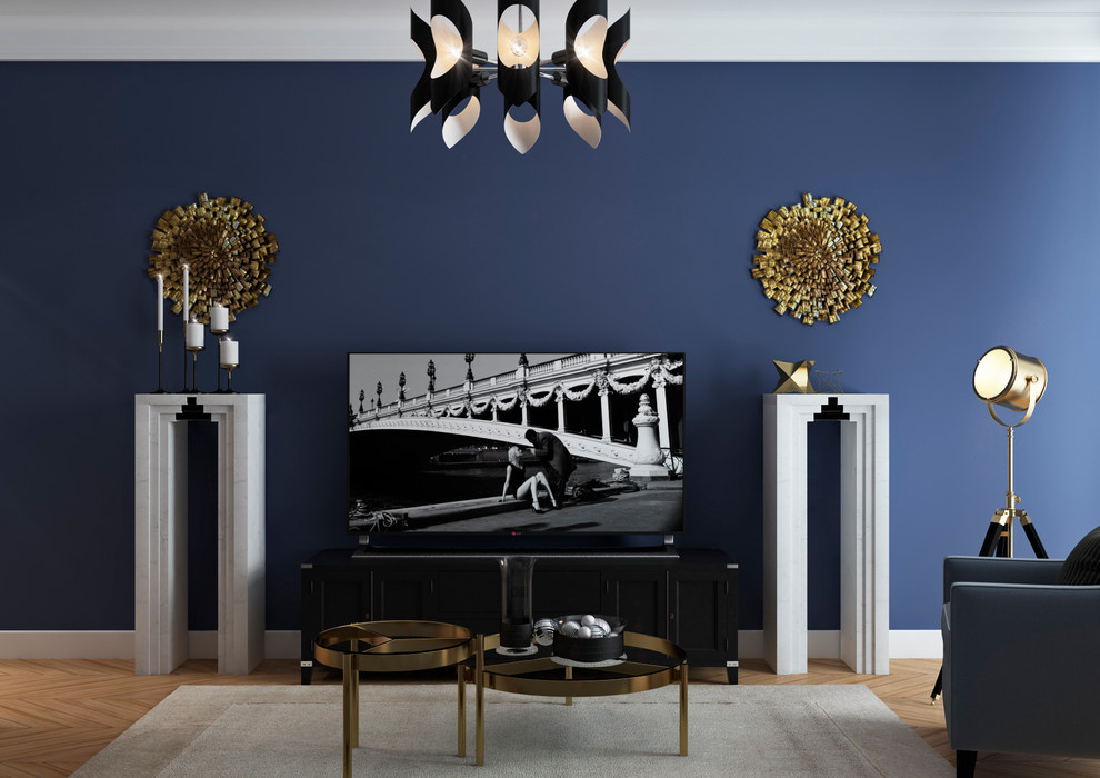 Blue apartment