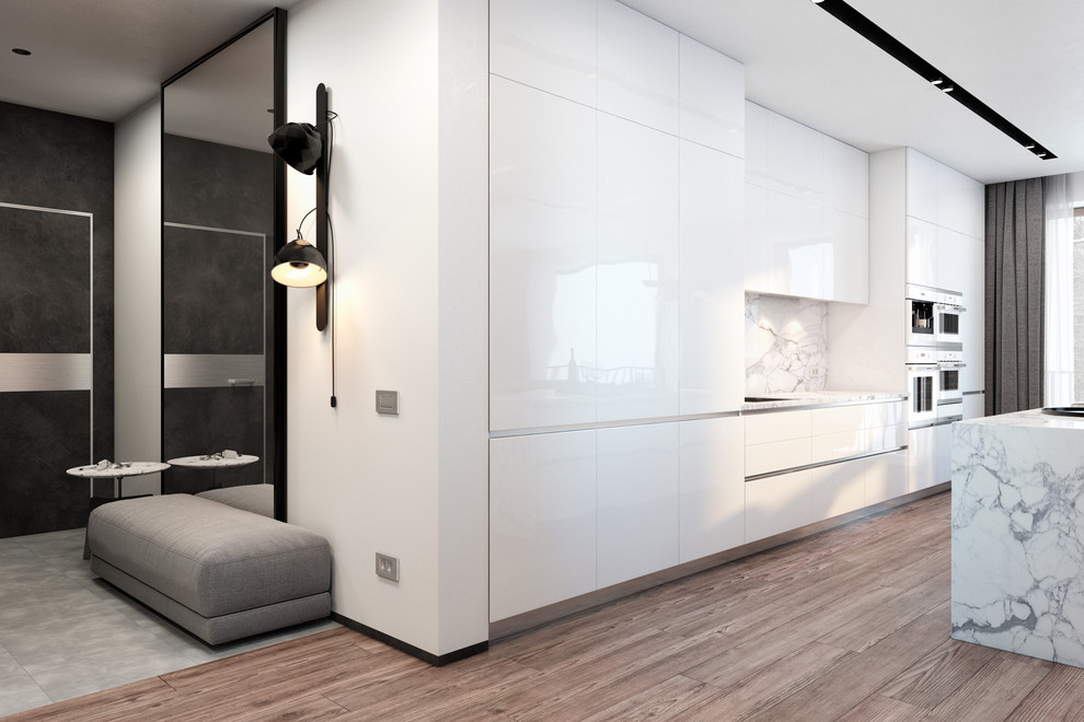 Neat interior for a young family.