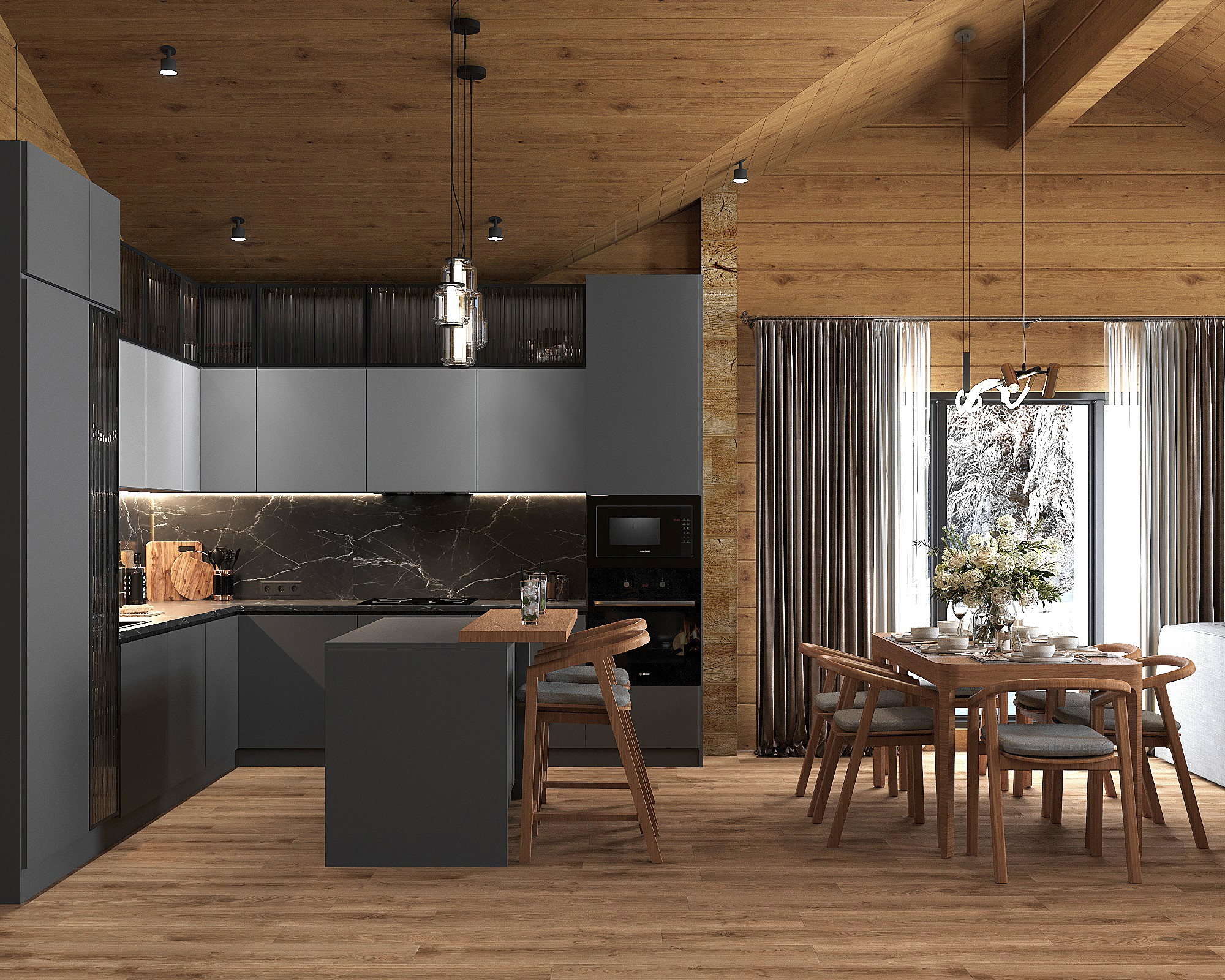 Дом из бруса,Московская область