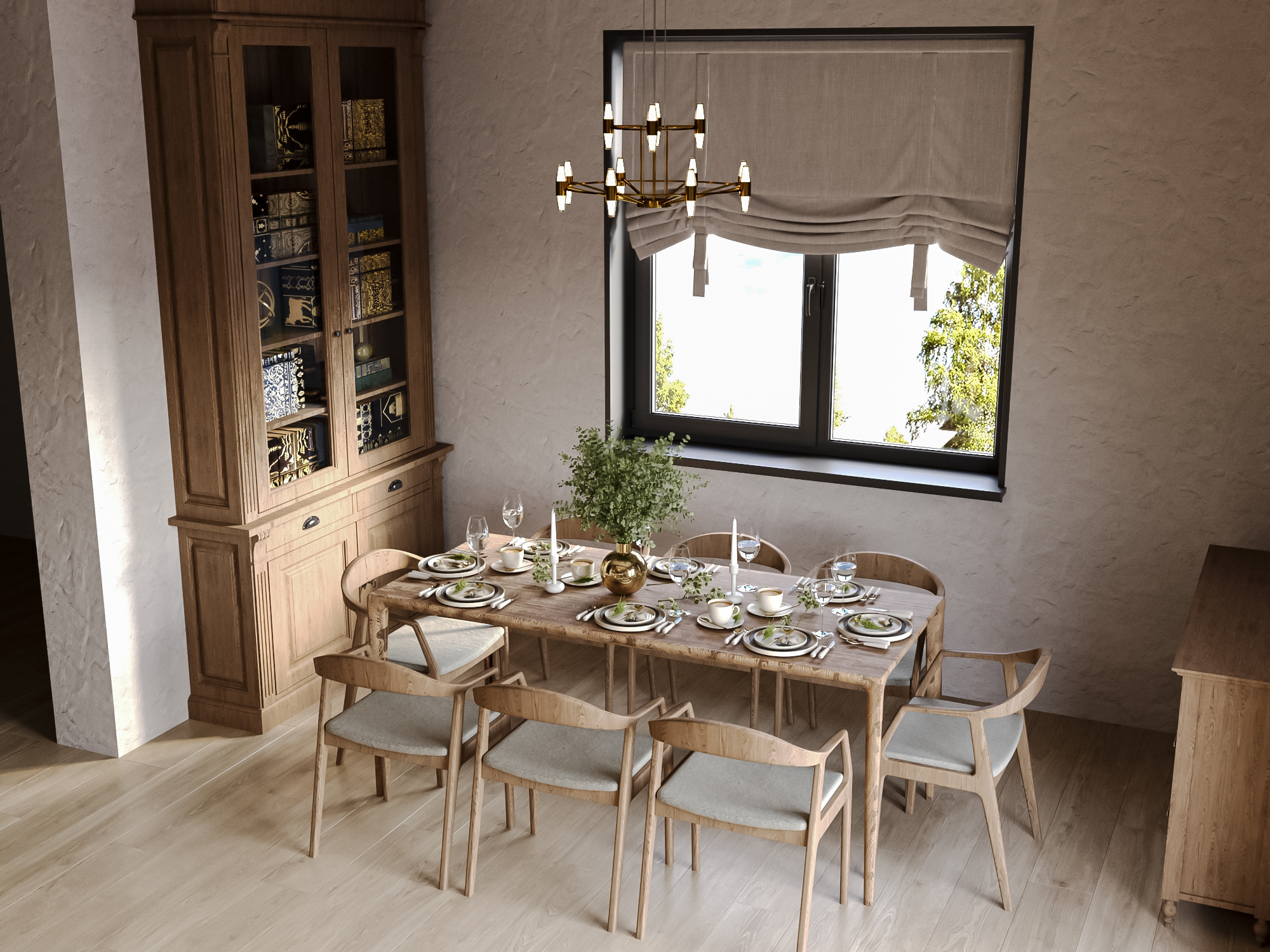 Обложка проекта: Кухня гостиная в доме