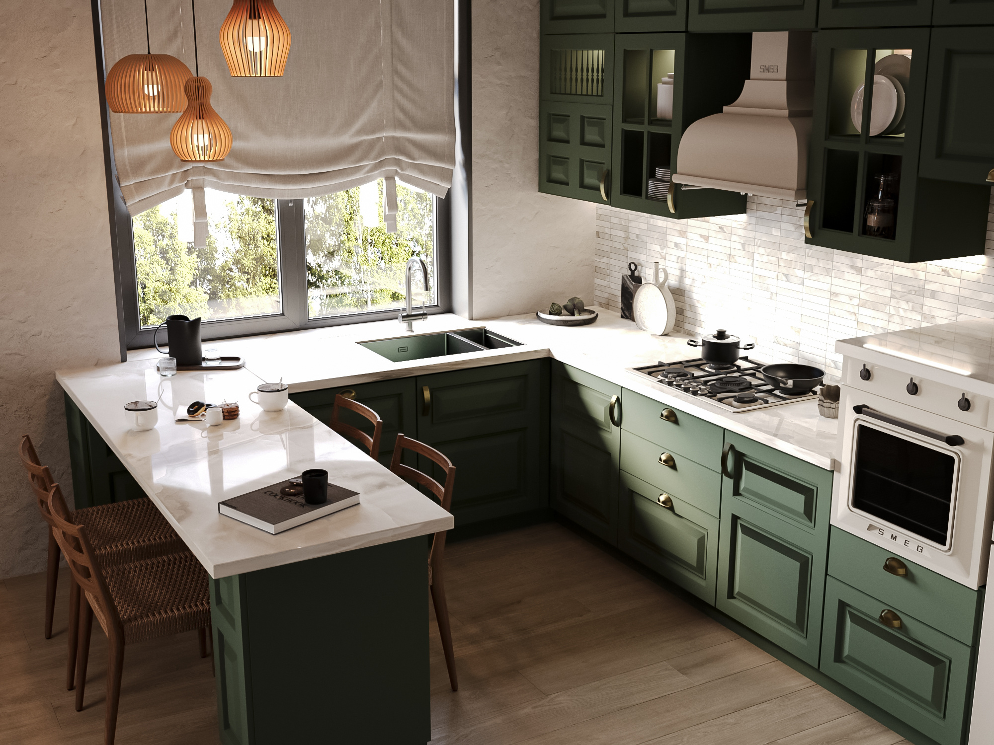 Кухня гостиная в доме