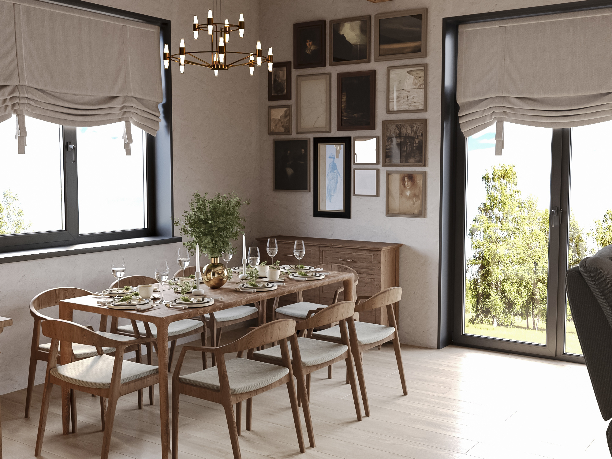 Кухня гостиная в доме