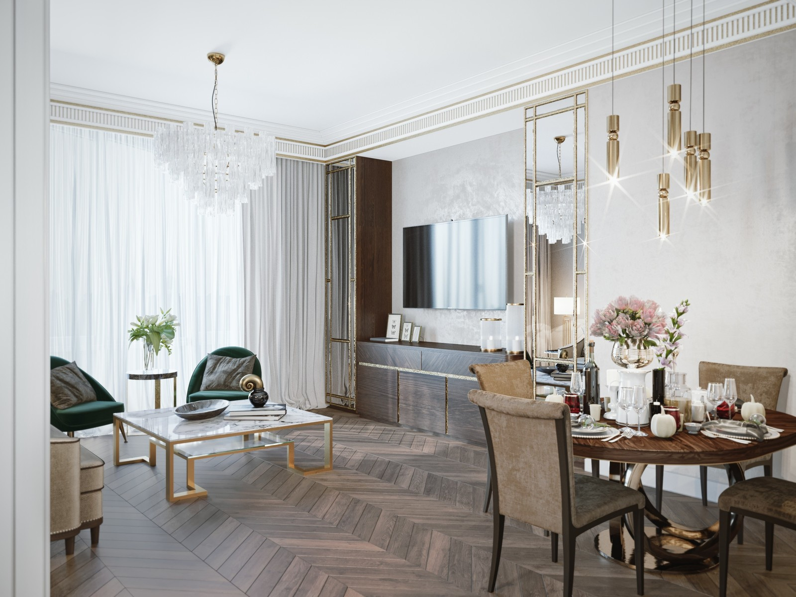 КВАРТИРА В СТИЛЕ АРТ-ДЕКО В ЖК BALCHUG RESIDENCE