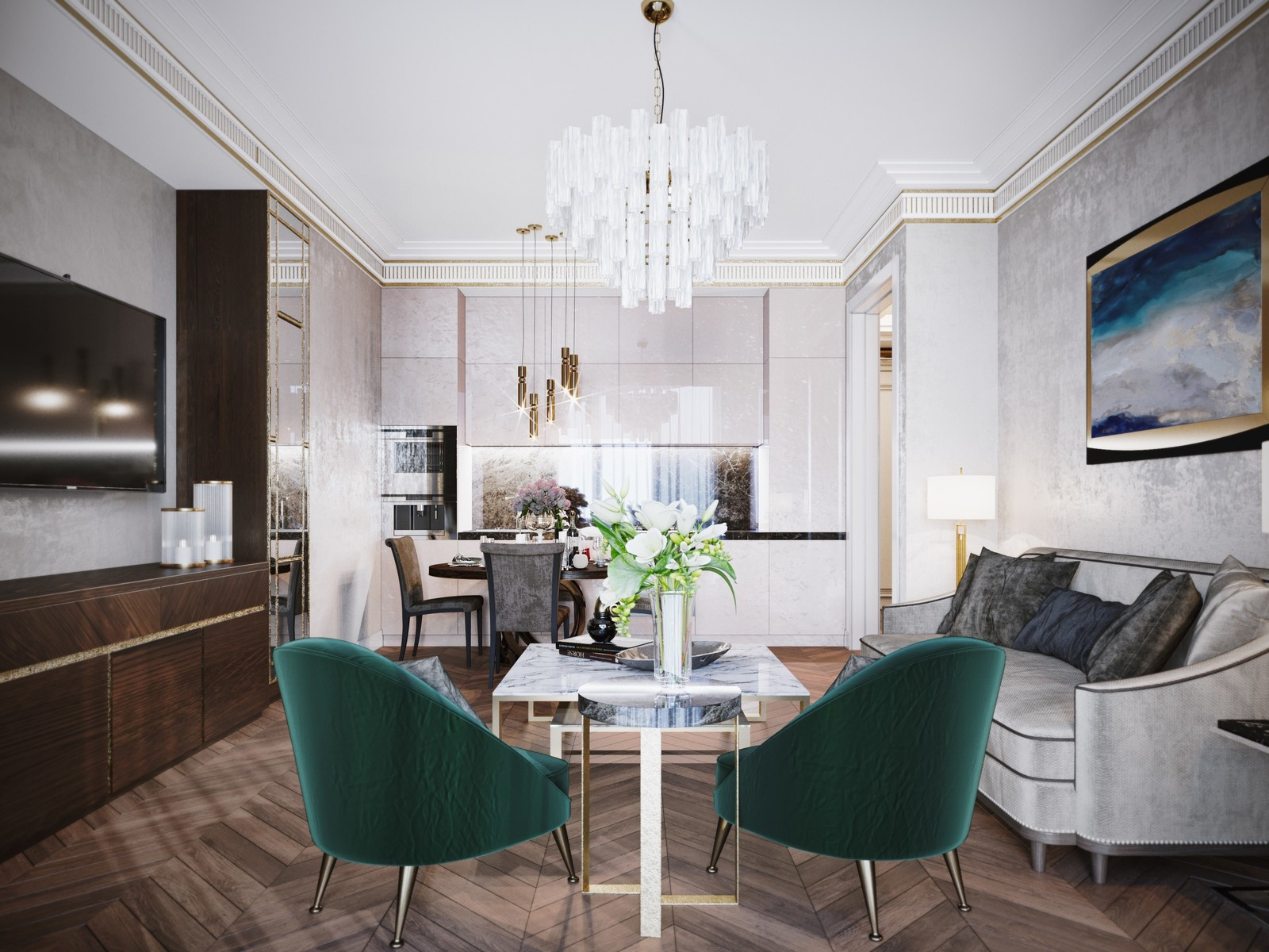 КВАРТИРА В СТИЛЕ АРТ-ДЕКО В ЖК BALCHUG RESIDENCE