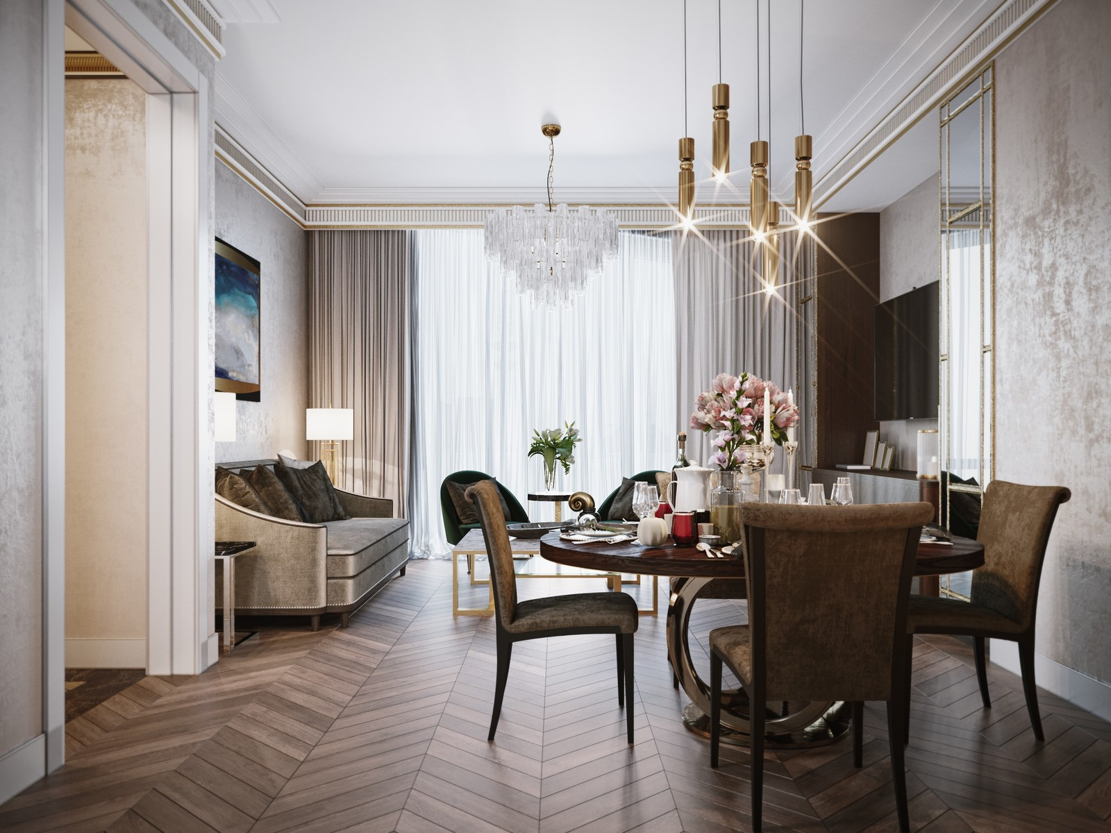 КВАРТИРА В СТИЛЕ АРТ-ДЕКО В ЖК BALCHUG RESIDENCE