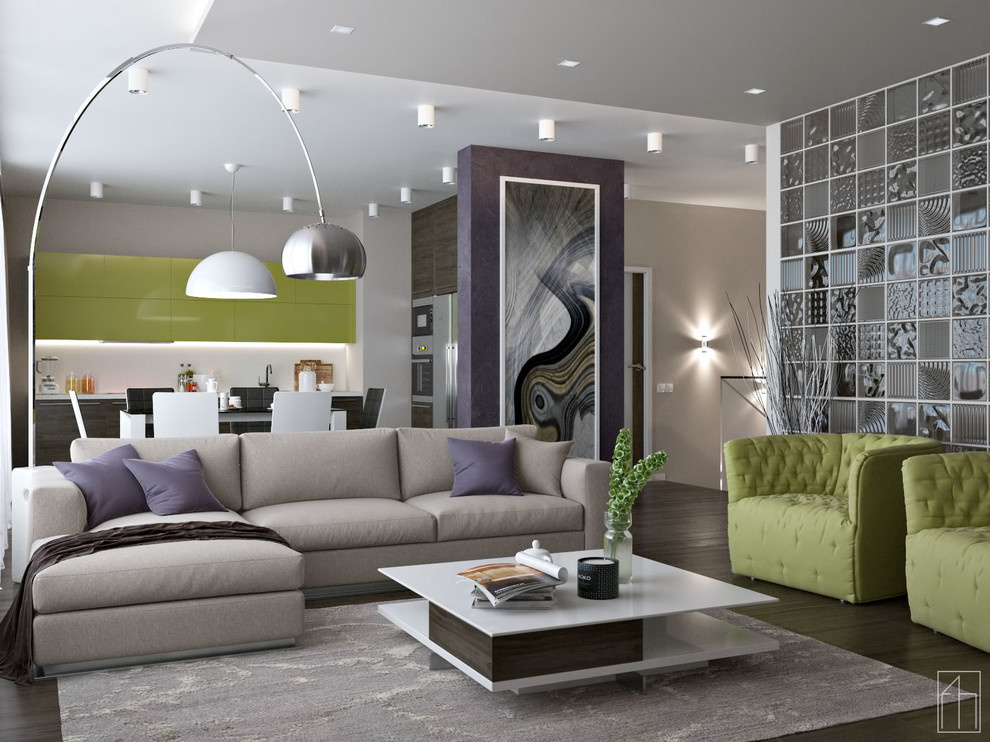 Purple and Green
