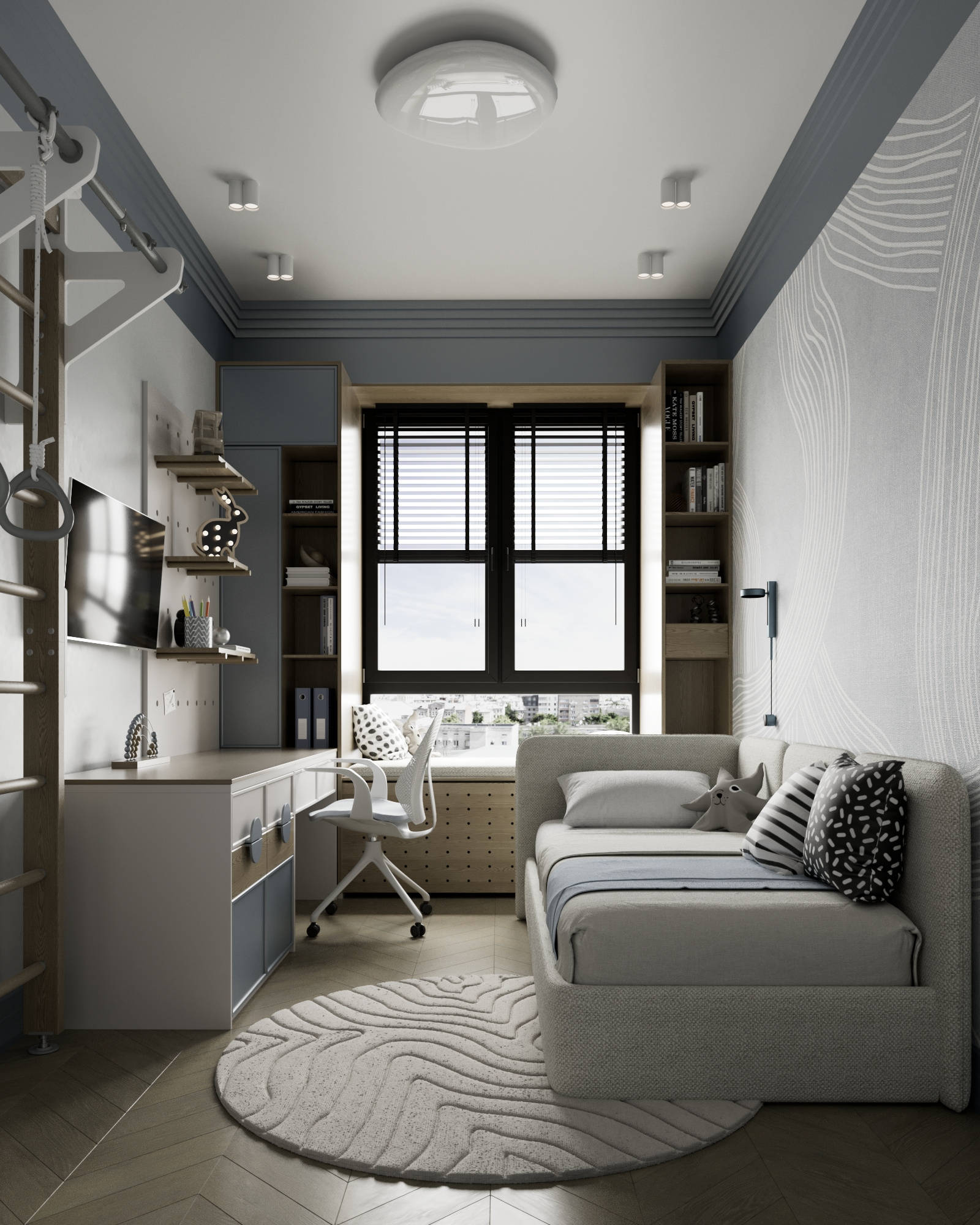 Детская в современном стиле. ЖК "Притяжение"