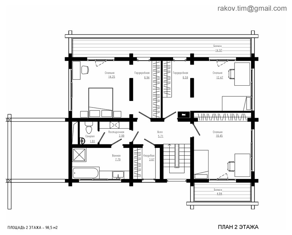 Обложка проекта: Дом из клееного бруса – 180 м2, г. Новосибирск