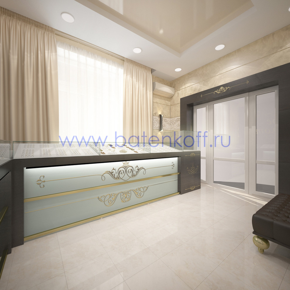 Дизайн интерьера ювелирного магазина, г.Лесной