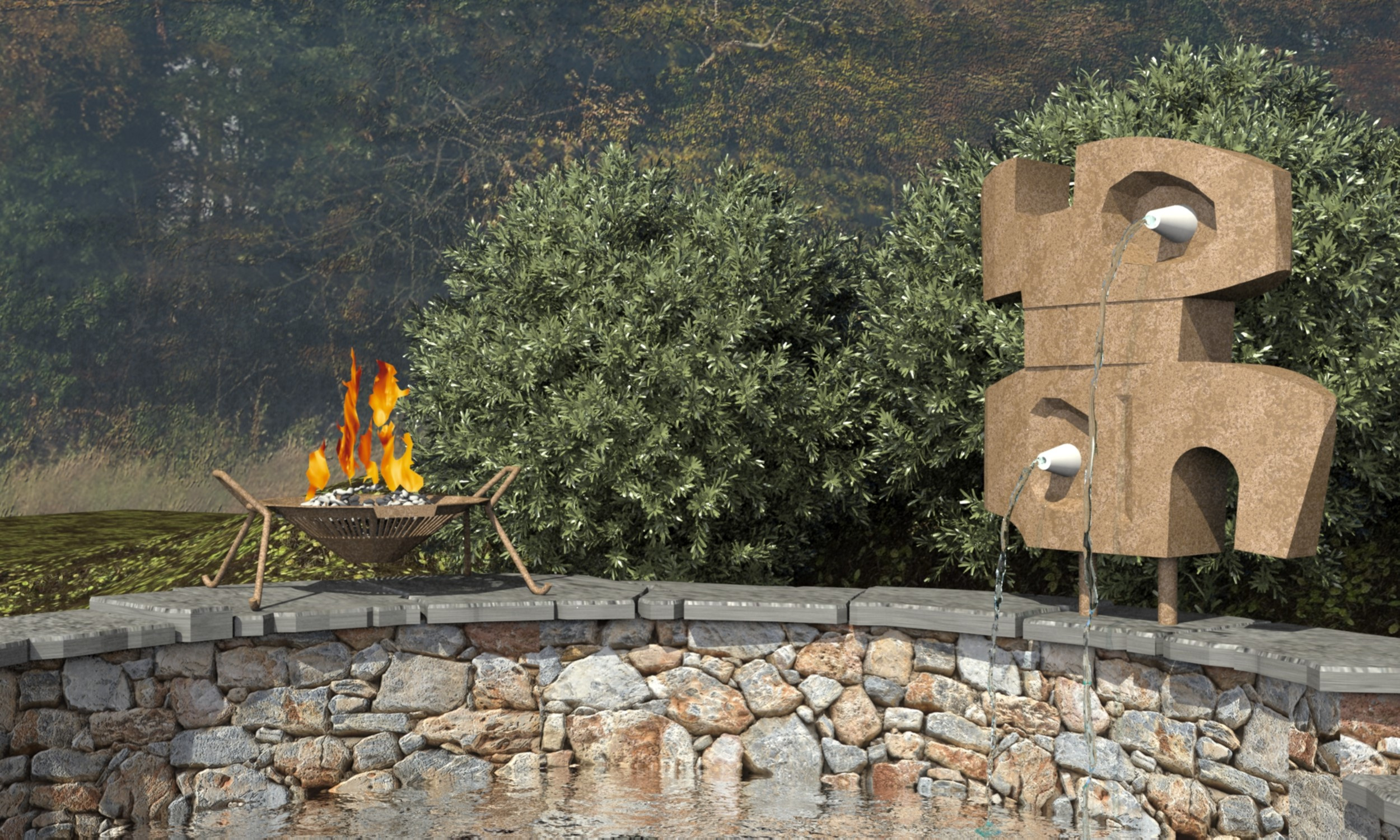 Обложка проекта: Проект садового фонтана.