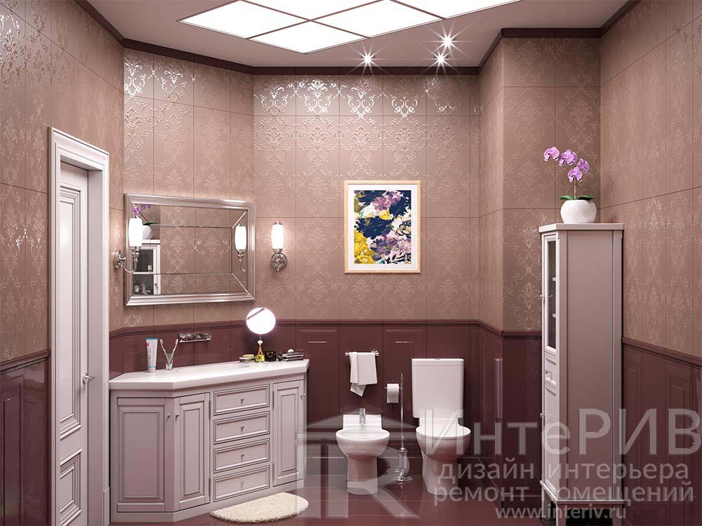 Интерьер двухкомнатной квартиры 55 м² на Ленинском проспекте