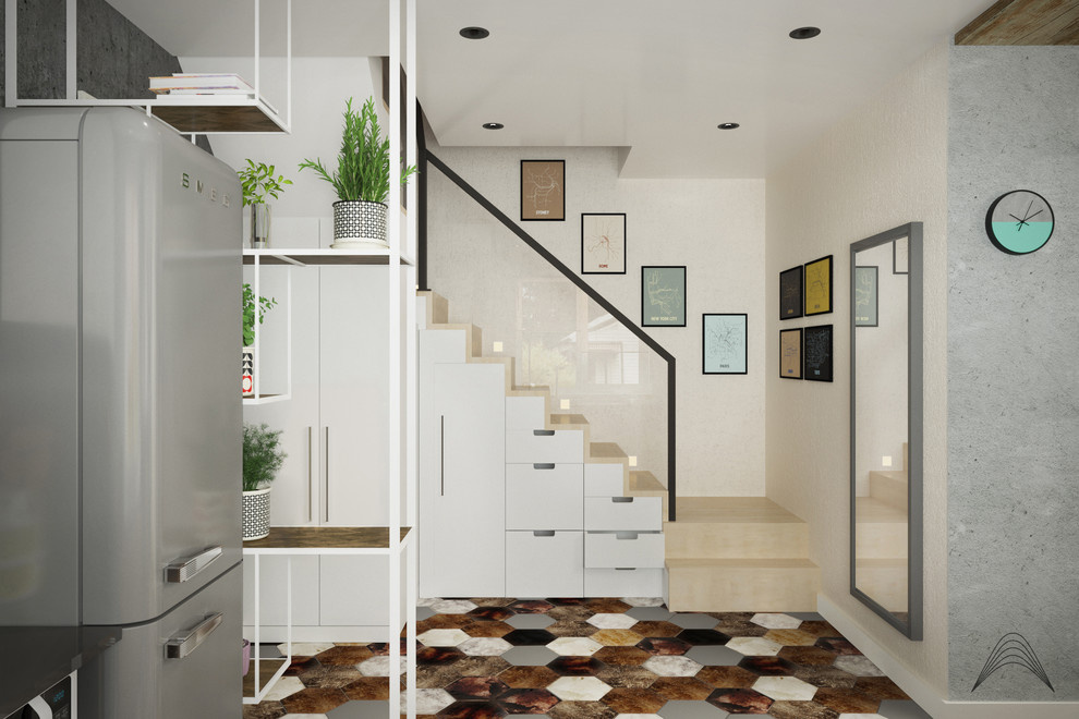 Гостиная & кухня. LOFT.