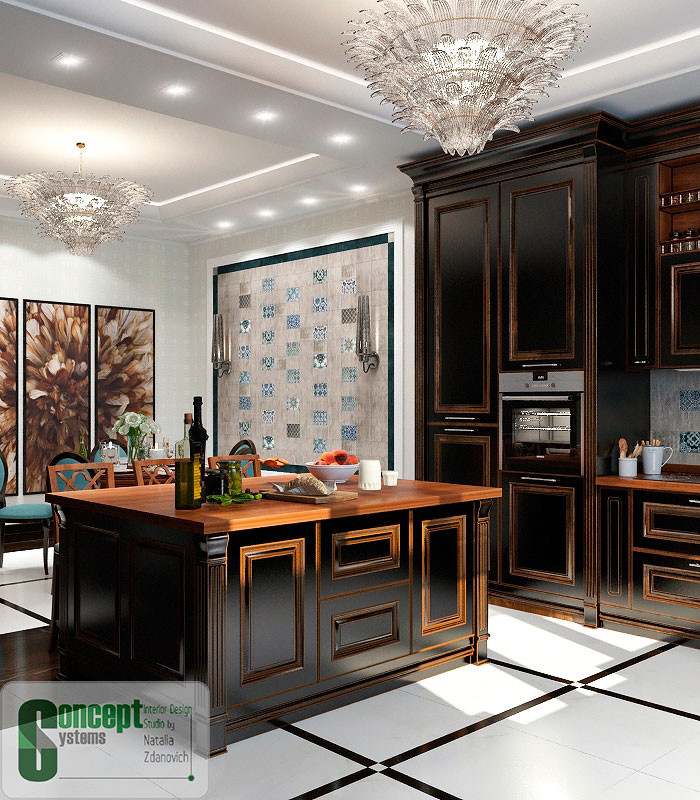 "Diamond Art" - Кухня-Столовая