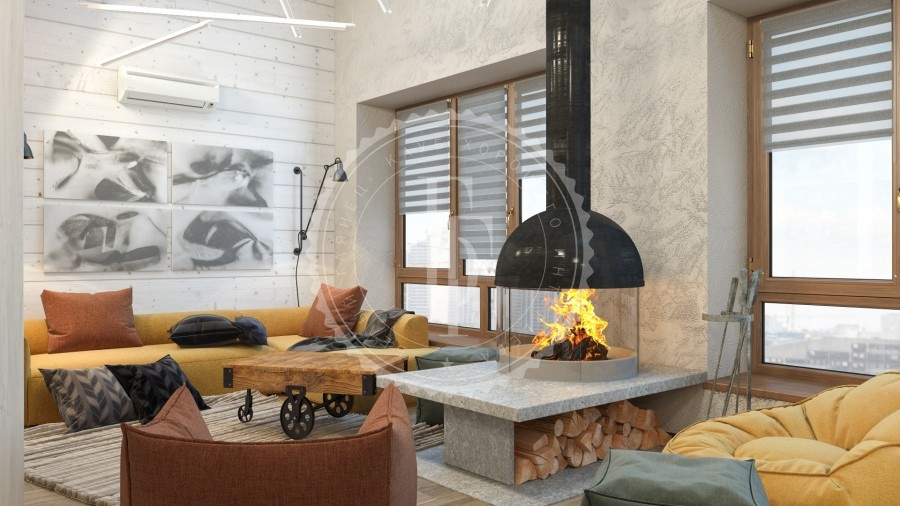 Двухуровневая квартира в стиле LOFT