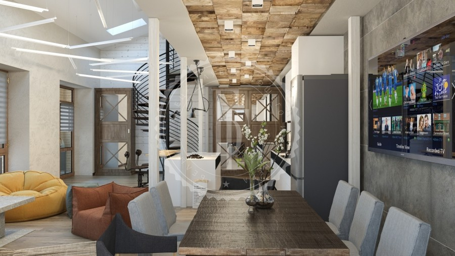 Двухуровневая квартира в стиле LOFT