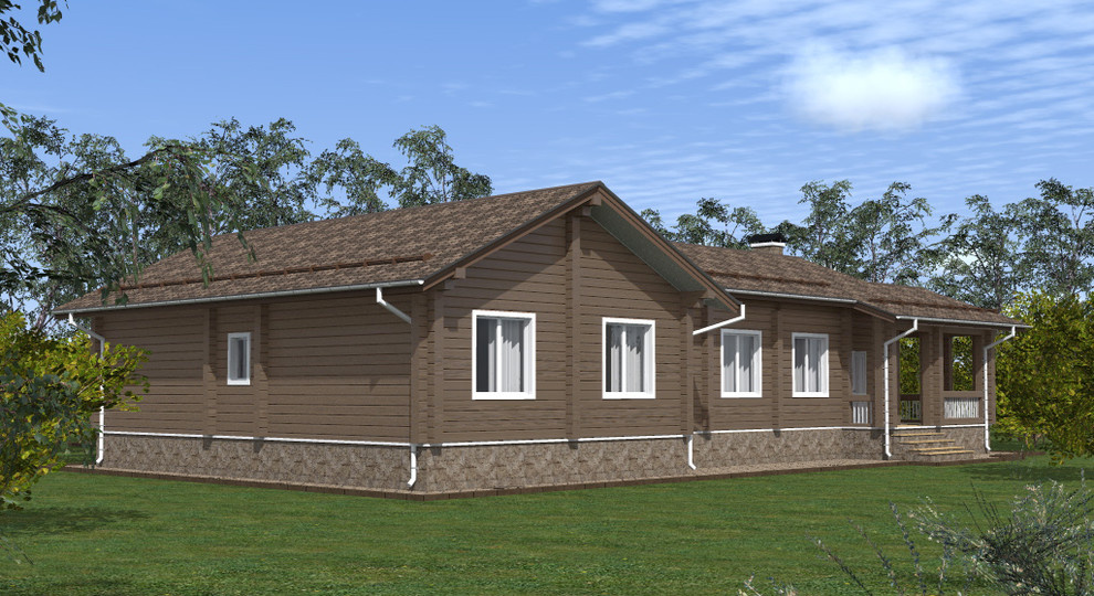 Дом из профилированного бруса 220x190.